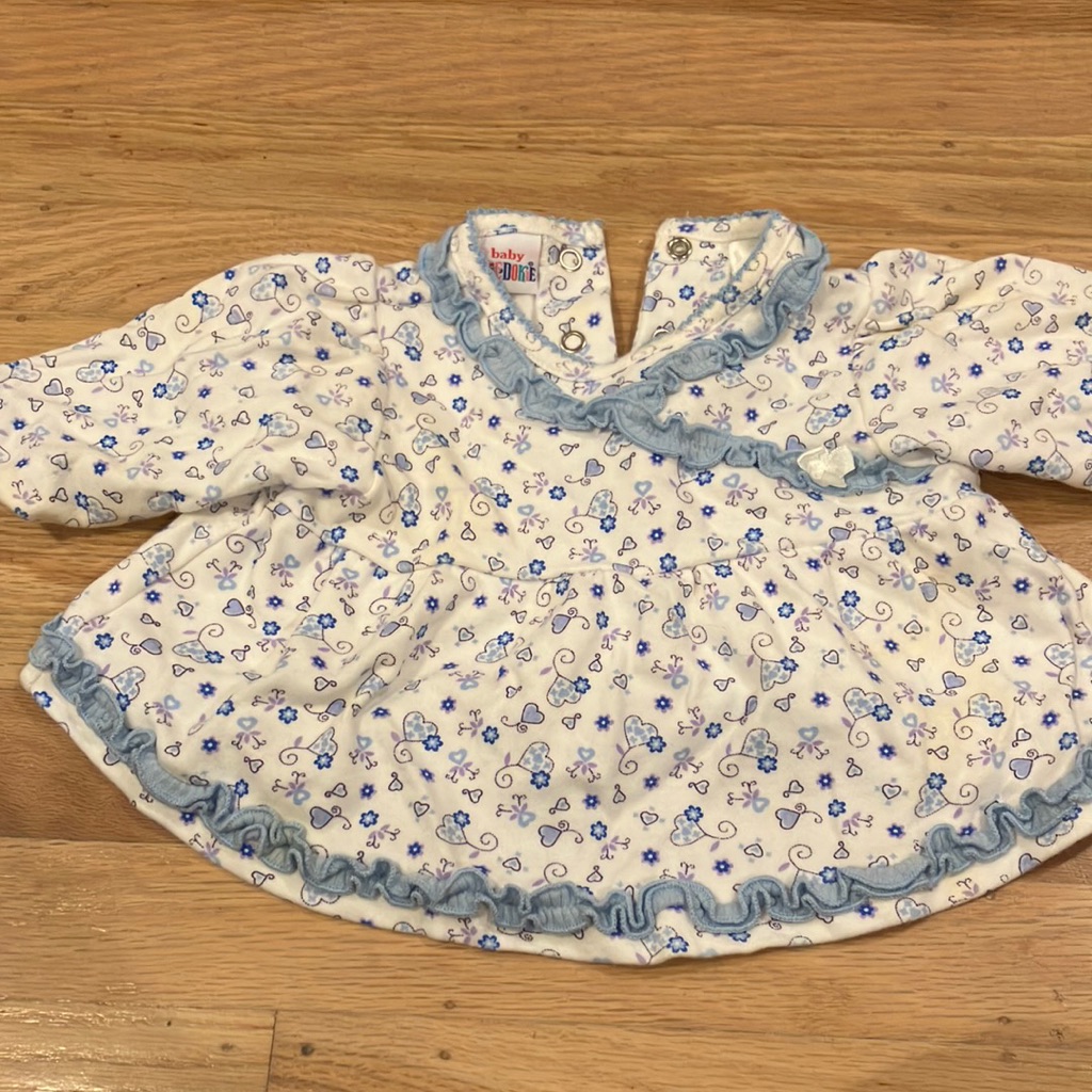 Baby Blue Floral Kids Top